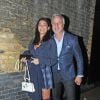 Exclusif - David Ginola et sa compagne Maeva Denat quittent le restaurant Chiltern Firehouse à Londres le 10 novembre 2018.