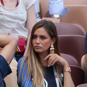 Charlotte Pirroni (compagne de Florian Thauvin) - Célébrités dans les tribunes lors du match de coupe du monde opposant la France au Danemark au stade Loujniki à Moscou, Russia, le 26 juin 2018. Le match s'est terminé par un match nul 0-0. © Cyril Moreau/Bestimage