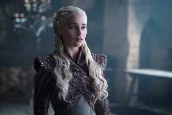 Emilia Clarke joue Daenerys Targaryen dans "Game of Thrones". Saison 8, 2019. @Helen Sloan-HBO/The Hollywood Archive/Photoshot/ABACAPRESS.COM