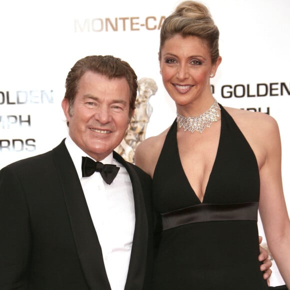 Actor Martin Lamotte et sa femme Karine Belly lors de la cérémonie des Nymphes d'or dans le cadre du 48e Festival de télévision de Monte-Carlo le 12 juin 2008.