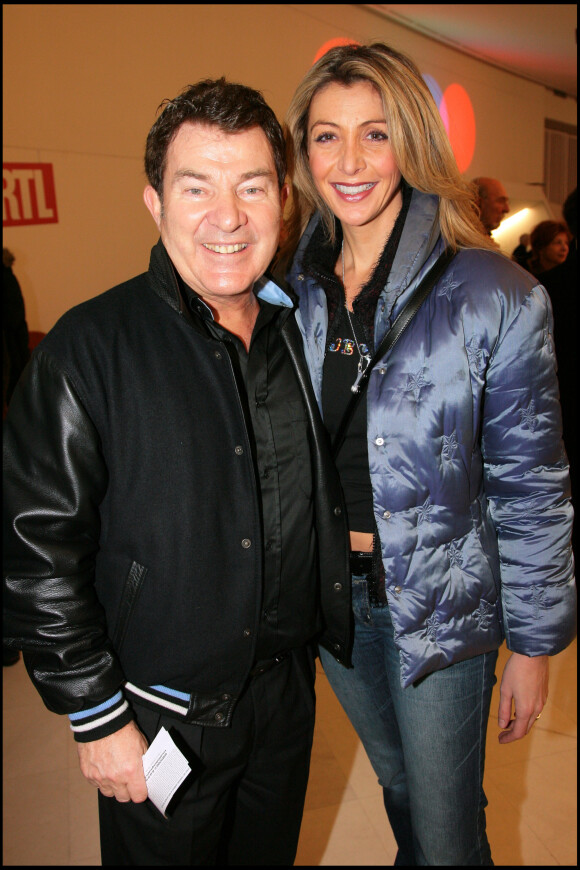 Exclusif - Martin Lamotte et sa femme Karine Belly lors des 40 ans de Laurent Gerra au Palais des congrès de Paris le 30 décembre 2007.