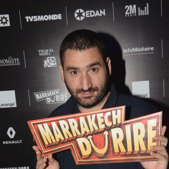 Exclusif - Mouloud Achour au cocktail "Aftershow" dans le cadre du festival Marrakech du Rire 2016. Marrakech, le 2 juin 2016. © Bellak Rachid/Bestimage