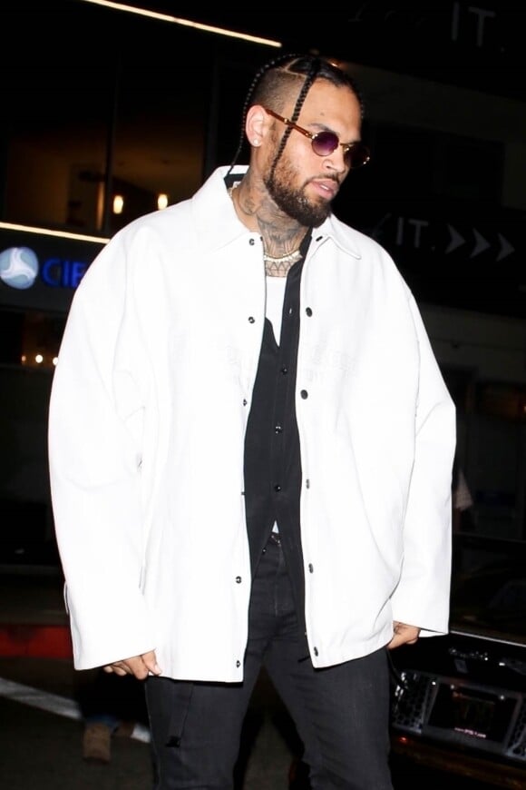 Chris Brown fête la sortie de son nouvel album 'Indigo' in Los Angeles, le 28 juin 2019.