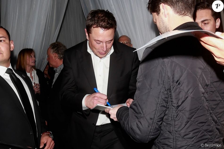 Elon Musk à la soirée WME Talent party à Beverly Hills le 2 mars 2018. - Purepeople