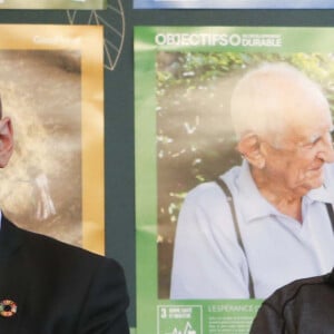 Jean-Michel Blanquer, ministre de l'Education Nationale et Yann Arthus-Bertrand, reporter et écologiste - Conférence sur les objectifs du développement durable, à Paris, le 19 novembre 2019. © Michael Baucher / Panoramic / Bestimage