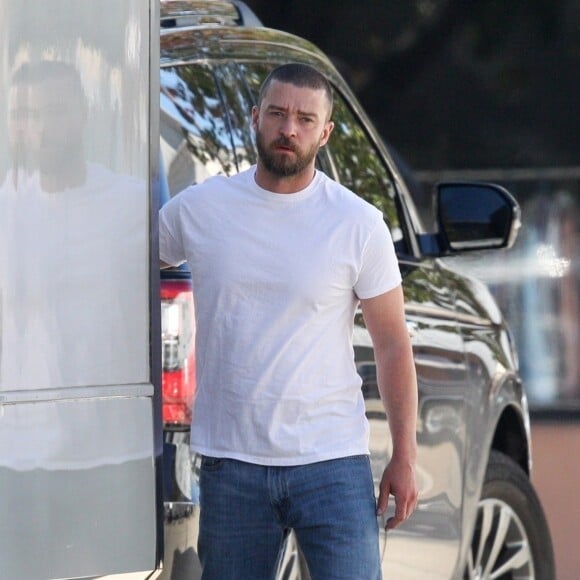 Exclusif - Justin Timberlake se rend sur le tournage du film "Palmer" à la Nouvelle-Orleans le 10 novembre 2019.