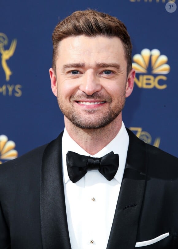 Justin Timberlake lors du photocall lors de la 70ème cérémonie des Primetime Emmy awards au théâtre Microsoft à Los Angeles le 17 septembre 2018.
