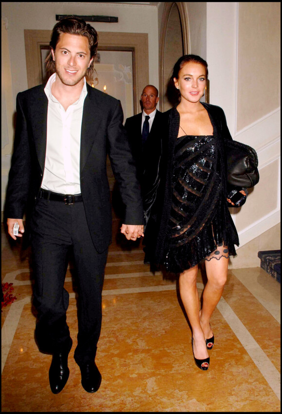 Lindsay Lohan et Harry Morton à l'after party du film "Bobby" à l'hôtel Baglioi le 5 septembre 2006.