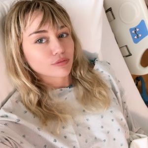 Miley Cyrus hospitalisée pour une amygdalite. Le 8 octobre 2019.