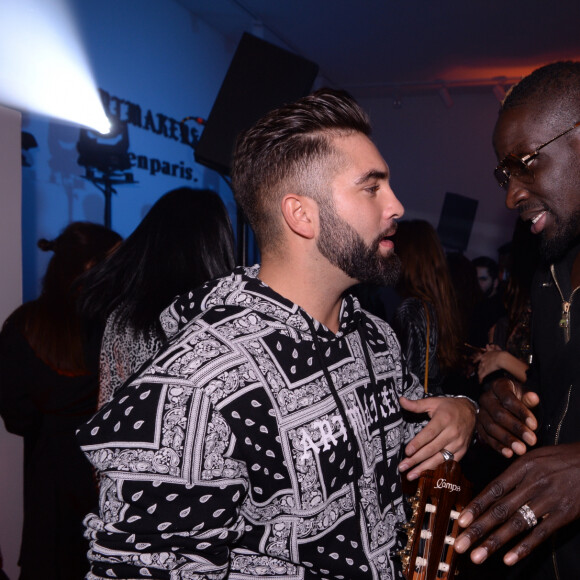 Exclusif - Kendji Girac et Mamadou Sakho assistent au lancement de la collection "Artmakers" d'Eleven Paris aux Salons Hoche à Paris le 27 novembre 2019. © Rachid Bellak/Bestimage