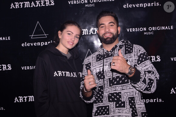 Exclusif - Thylane Blondeau, Kendji Girac assistent au lancement de la collection "Artmakers" d'Eleven Paris aux Salons Hoche à Paris le 27 novembre 2019. © Rachid Bellak/Bestimage