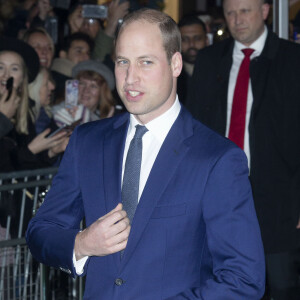 Le prince William, duc de Cambridge, à la soirée des Tusk Conservation Awards au cinéma Empire à Londres le 21 novembre 2019.