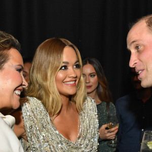 Le prince William, duc de Cambridge et Rita Ora lors d'un gala à l'occasion du 50ème anniversaire de Centrepoint, à la Roundhouse de Camden, dans le nord de Londres, le 13 novembre 2019.