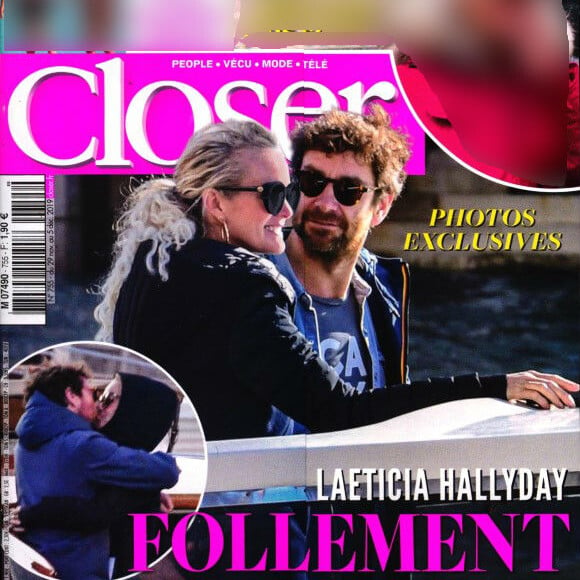 Laeticia Hallyday et Pascal Balland en couverture du magazine "Closer", numéro du 29 novembre 2019.