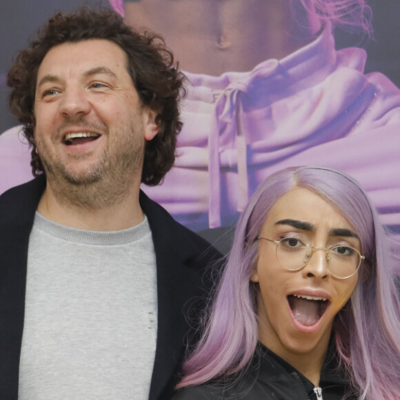 Sébastien Bismuth (président de Jennyfer), Bilal Hassani à la soirée de lancement de la collection "Bilal Hassani x D.C.M. Jennyfer" à la galerie Jospeh à Paris, le 28 novembre 2019. © Christophe Clovis/Bestimage