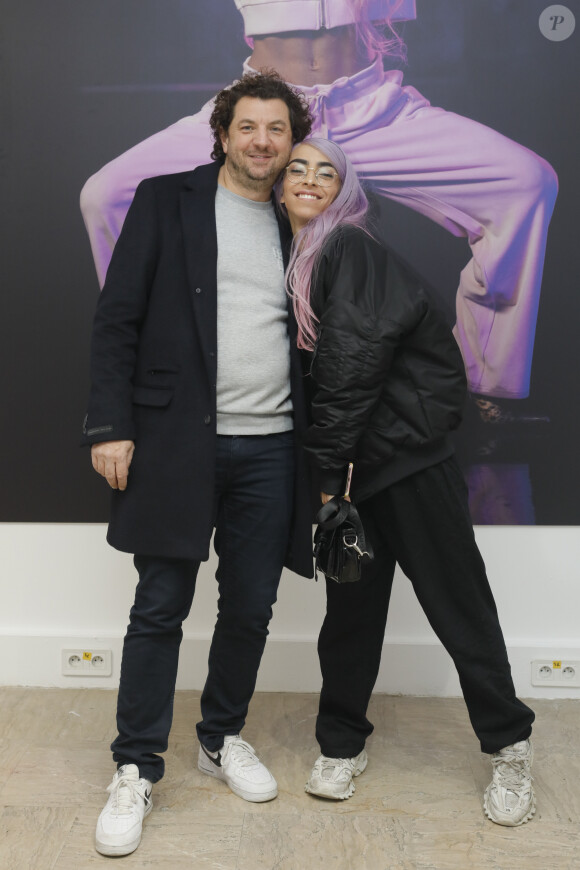 Sébastien Bismuth (président de Jennyfer), Bilal Hassani à la soirée de lancement de la collection "Bilal Hassani x D.C.M. Jennyfer" à la galerie Jospeh à Paris, le 28 novembre 2019. © Christophe Clovis/Bestimage