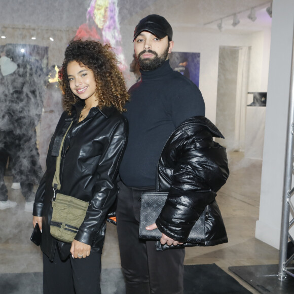 Paola Locatelli, Fahaid Sanober à la soirée de lancement de la collection "Bilal Hassani x D.C.M. Jennyfer" à la galerie Jospeh à Paris, le 28 novembre 2019. © Christophe Clovis/Bestimage