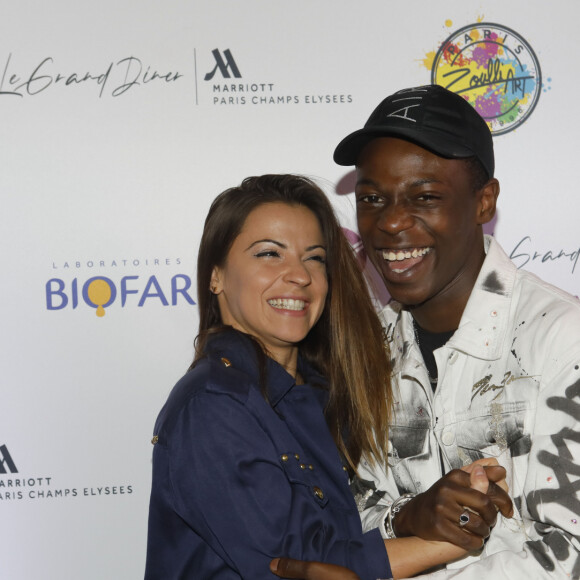 Exclusif - Azize Diabaté Abdoulaye et Denitsa Ikonomova assistent à la 3ème édition du "Grand dîner" à l'hôtel Marriott Champs-Elysées à Paris, le 27 novembre 2019. © Christophe Clovis / Bestimage