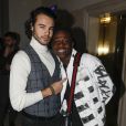 Anthony Colette et Azize Diabaté Abdoulaye assistent à la 3ème édition du "Grand dîner" à l'hôtel Marriott Champs-Elysées à Paris, le 27 novembre 2019. © Christophe Clovis / Bestimage