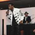 Azize Diabaté Abdoulaye a chanté un extrait de son album à venir lors de la 3ème édition du "Grand dîner" à l'hôtel Marriott Champs Elysées à Paris, le 27 novembre 2019. © Christophe Clovis / Bestimage