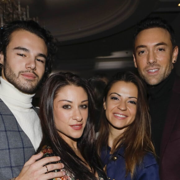 Anthony Colette, Jade Geropp, Denitsa Ikonomova et Maxime Dereymez assistent à la 3ème édition du "Grand dîner" à l'hôtel Marriott Champs-Elysées à Paris, le 27 novembre 2019. © Christophe Clovis / Bestimage