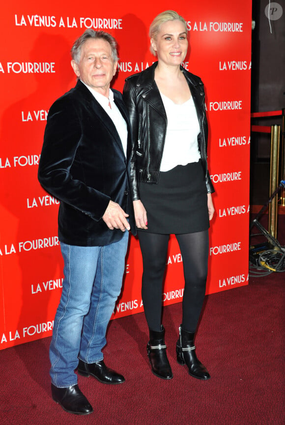 Roman Polanski et Emmanuelle Seigner a l'avant-premiere du film "La venus a la fourrure" au Gaumont Marignan a Paris. Le 4 novembre 2013