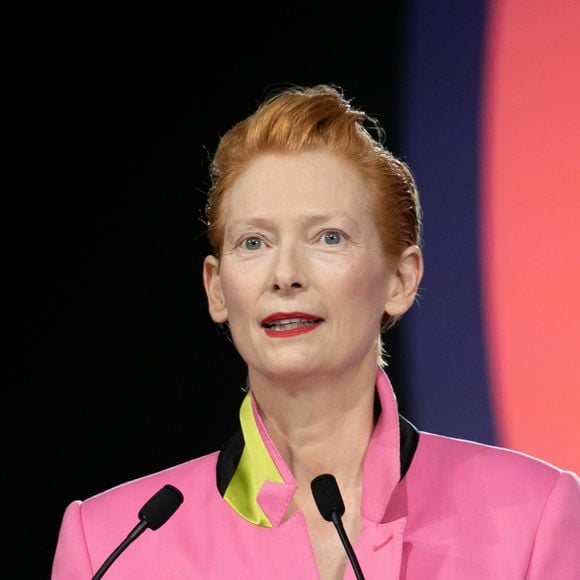 Tilda Swinton (présidente du jury) lors de la cérémonie d'ouverture de la 18ème édition du Festival International du Film de Marrakech (FIFM), le 29 novembre 2019. © Romuald Meigneux/Bestimage