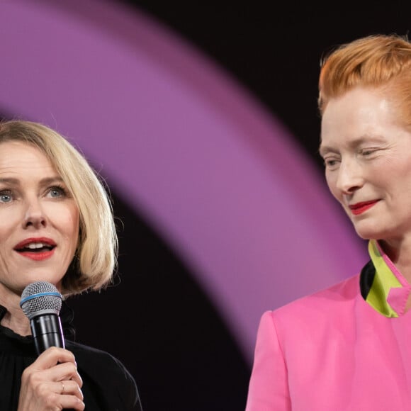 Naomi Watts et Tilda Swinton (présidente du jury) lors de la cérémonie d'ouverture de la 18ème édition du Festival International du Film de Marrakech (FIFM), le 29 novembre 2019. © Romuald Meigneux/Bestimage