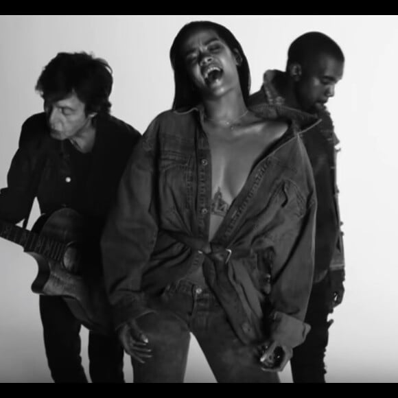 Rihanna, Kanye West et Paul McCartney "FourFiveSeconds". Le 3 février 2015.