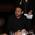 Exclusif - Cyril Hanouna et sa compagne Emilie - Soiree annuelle de la FIDH (Federation Internationale des Droits de l'homme) et 65eme anniversaire de la Declaration universelle des Droits de l'Homme a l'Hotel de Ville de Paris le 10 decembre 2013.