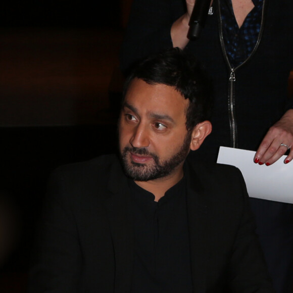 Exclusif - Cyril Hanouna et sa compagne Emilie - Soiree annuelle de la FIDH (Federation Internationale des Droits de l'homme) et 65eme anniversaire de la Declaration universelle des Droits de l'Homme a l'Hotel de Ville de Paris le 10 decembre 2013.