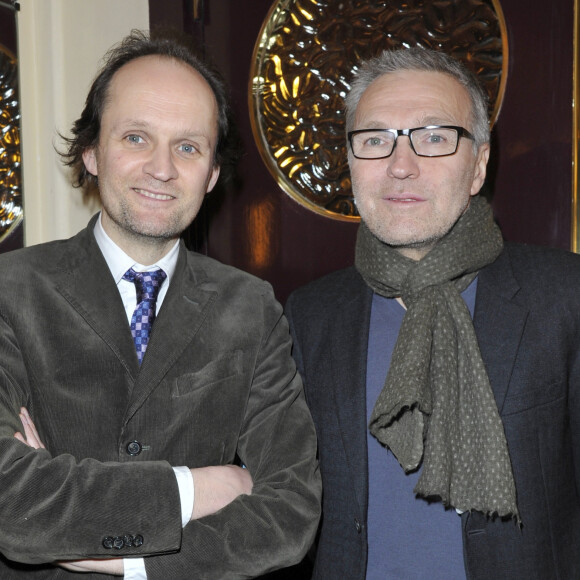 Jean-Marc Dumontet, Laurent Ruquier - 200e représentation de la pièce " Inconnu a cette adresse " au théâtre Antoine à Paris le 25 fevrier 2013.