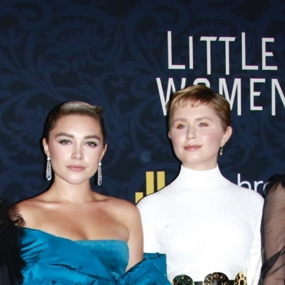 Emma Watson, Florence Pugh, Eliza Scanlen, Saoirse Ronan - Les célébrités lors de l'avant-première du film 'Les Filles du docteur March' au MoMa à New York, le 7 décembre 2019.