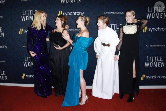 Laura Dern, Emma Watson, Florence Pugh, Eliza Scanlen, Saoirse Ronan - Les célébrités lors de l'avant-première du film 'Les Filles du docteur March' au MoMa à New York, le 7 décembre 2019.