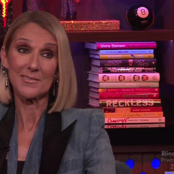 Céline Dion sur le plateau de l'émission Watch What Happen Live. 19 novembre 2019.