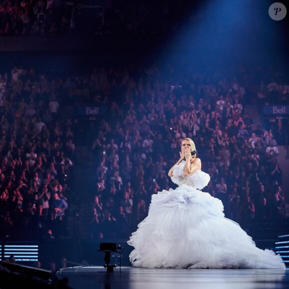 Céline Dion sur scène à Montréal, novembre 2019.