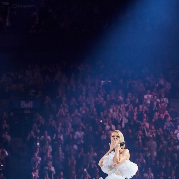 Céline Dion sur scène à Montréal, novembre 2019.