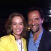 Stéphane de Groodt et Odile d'Oultremont, lauréate du prix de la Closerie des lilas 2018 pour son premier roman, "Les déraisons" (Editions de l'Observatoire) - 11e édition du Prix de la Closerie des Lilas à Paris, France, le 10 avril 2018. © Cédric Perrin/Bestimage