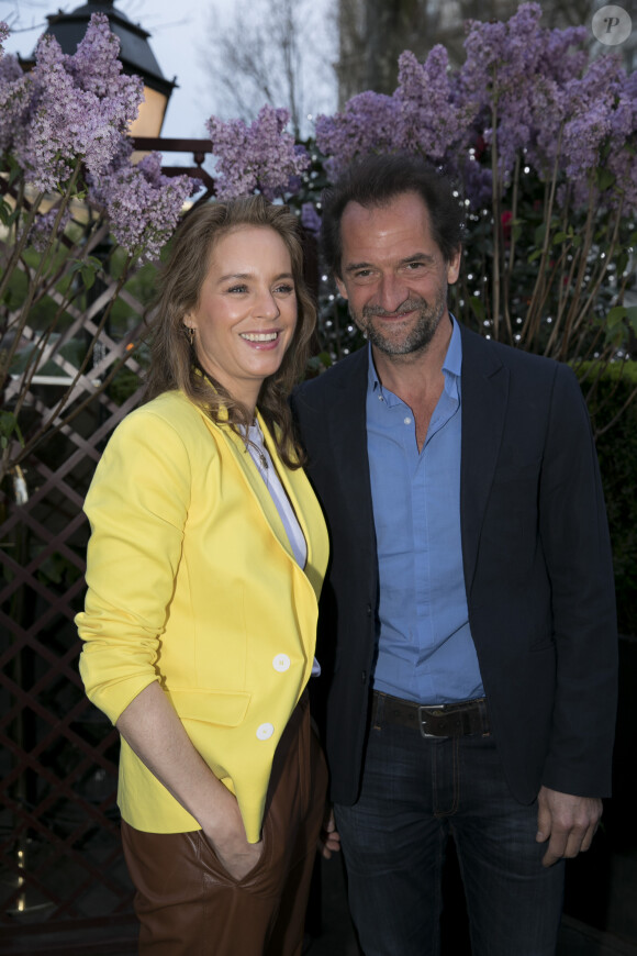 Stéphane de Groodt et Odile d'Oultremont, lauréate du prix de la Closerie des lilas 2018 pour son premier roman, "Les déraisons" (Editions de l'Observatoire) - 11e édition du Prix de la Closerie des Lilas à Paris, France, le 10 avril 2018. © Cédric Perrin/Bestimage