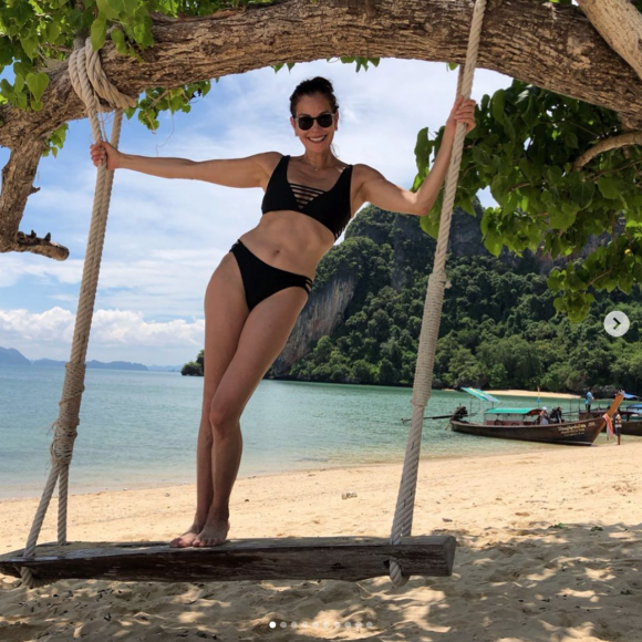 Teri Hatcher en vacances. Juin 2019.