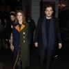 Kit Harington et sa femme Rose Leslie quittent l'église St Botolph-without-Bishopsgate à l'issue de la soirée de chants de Noël de l'association "MS Society". Londres, le 10 décembre 2019.