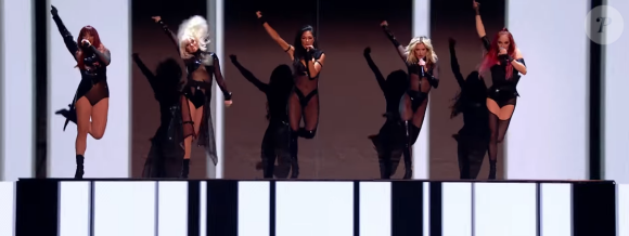 Les Pussycat Dolls sur le plateau de l'émission X Factor Celebrity le samedi 30 novembre 2019