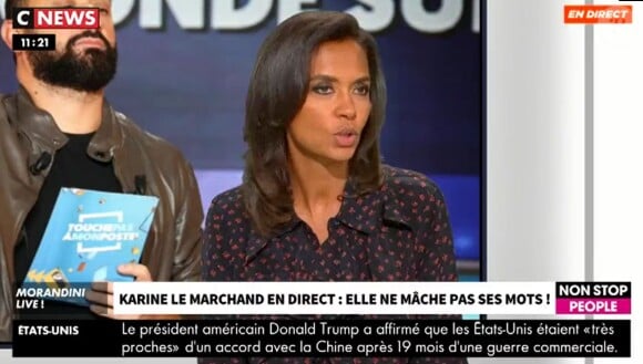 Karine Le Marchand sur CNews, le 13 décembre 2019