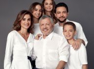 Rania et Abdullah de Jordanie et leurs quatre beaux enfants, lumineux pour 2020