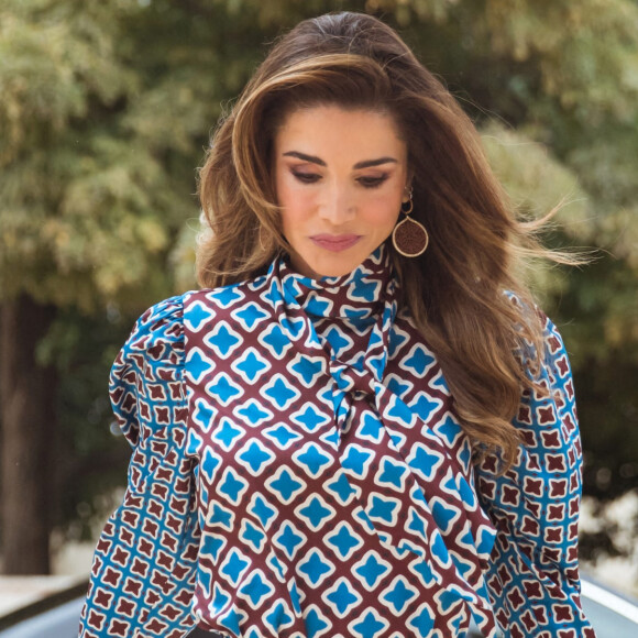 La reine Rania de Jordanie le 9 décembre 2019 lors de la remise du Prix Reine Rania pour l'Excellence dans l'Education à Amman. © Royal Hashemite Court / Albert Nieboer