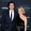 Adam Driver et sa femme Joanne Tucker à la première de "Star Wars: The Rise Of Skywalker" à Los Angeles, le 16 décembre 2019.