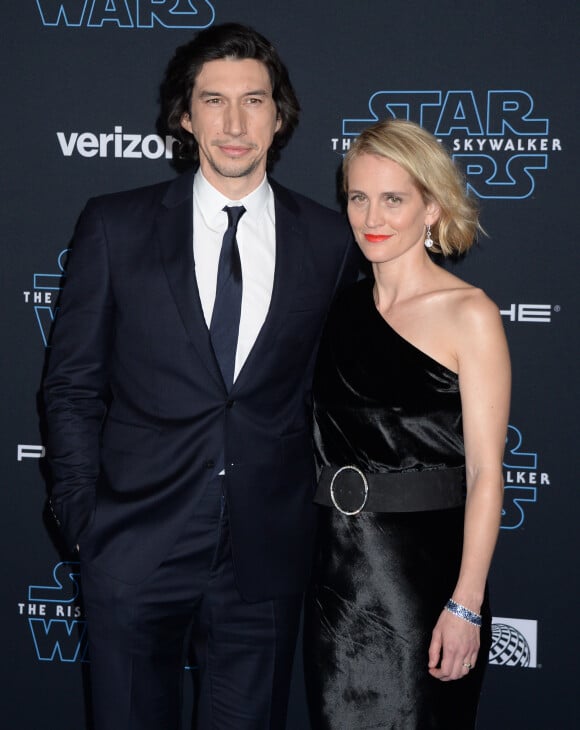Adam Driver et sa femme Joanne Tucker à la première de "Star Wars: The Rise Of Skywalker" à Los Angeles, le 16 décembre 2019.