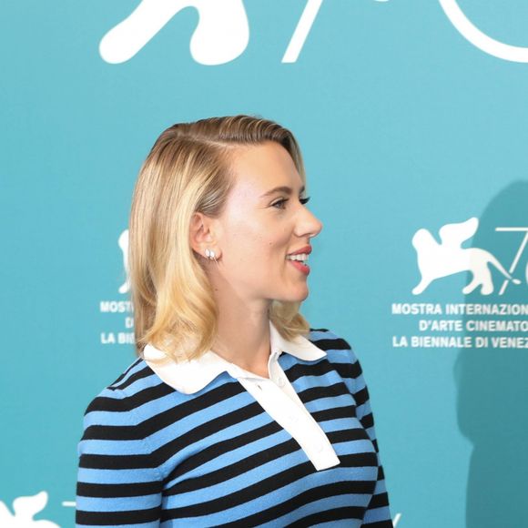 Scarlett Johansson et Adam Driver - Photocall du film "Marriage Story" lors de la 76e édition du festival du film de Venise, la Mostra. Le 29 août 2019. © Imago / Panoramic / Bestimage