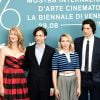Laura Dern, Noah Baumbach, Scarlett Johansson et Adam Driver - Photocall du film "Marriage Story" pendant la 76e édition de la Mostra de Venise, le 29 août 2019.