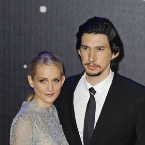 Adam Driver et sa femme Joanne Tucker - People à la première de "Star Wars: Le réveil de la Force" à Odeon Leicester Square à Londres le 16 décembre 2015.